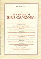 Ephemerides Iuris canonici (2019) vol.2 edito da Marcianum Press