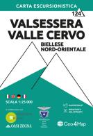 Valsessera Valle Cervo, Biellese nord-orientale. Carta escursionistica 1:25.000 edito da Geo4Map