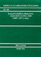 La linguistica italiana alle soglie del 2000 (1987-1997 e oltre) edito da Bulzoni