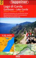 Lago di Garda. Limone Tremosine Tignale. Carta escursionistica & panoramica aerea 1:25.000. Ediz. italiana, inglese e tedesca