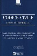 Codice civile. Settembre 2014 edito da Alpha Test