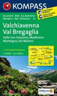 Carta escursionistica n. 92. Valchivenna, Val Bregaglia 1:50000 edito da Kompass