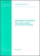 Religious poverty. From Vatican Council II to the 1994 synod of bishops di Yuji Sugawara edito da Pontificio Istituto Biblico