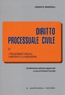 Diritto processuale civile vol.3 di Crisanto Mandrioli edito da Giappichelli