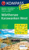 Wanderkarte n. 61. Wörthersee-Karawanken West edito da Kompass