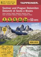 Dolomiti di Sesto e Braies. Cartina escursionistica 3D. 1:35.000 Ediz. italiana e tedesca edito da Tappeiner