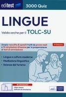 EdiTEST. Lingue. 3000 quiz. Ampia raccolta di quesiti tratti da prove reali e 10 simulazioni d'esame per la preparazione ai test di accesso. Con Contenuto digitale p edito da Editest