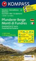Carta escursionistica n. 081. Monti di Fundres - Pfunderer Berge 1:25.000 edito da Kompass