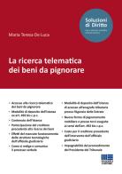 La ricerca telematica dei beni da pignorare di Maria Teresa De Luca edito da Maggioli Editore