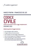 Codice civile, codice di procedura civile e leggi complementari di Marco Fratini, Francesco De Leo edito da Accademia del Diritto