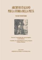 Archivio italiano per la storia della pietà vol.27 edito da Storia e Letteratura