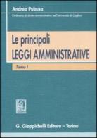 Le principali leggi amministrative di Andrea Pubusa edito da Giappichelli