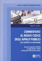 Commentario al nuovo codice degli appalti pubblici e dei contratti di concessione di Massimo Lasalvia edito da EPC