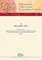 Journal of educational, cultural and psychological studies (ECPS Journal) (2012). Ediz. italiana e inglese vol.6 edito da LED Edizioni Universitarie