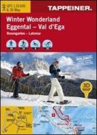 Winter wonderland Val d'Ega. Carta topografica invernale 1:30.000. Con panoramiche 3D. Ediz. italiana e tedesca edito da Tappeiner