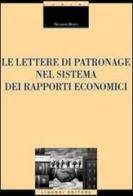 Le lettere di patronage nel sistema dei rapporti economici di Giovanni Bruno edito da Liguori