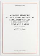 Memorie storiche di Ariccia (rist. anast. 1796) di Emanuele Lucidi edito da Forni