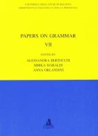 Papers on grammar vol.7 edito da CLUEB