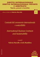 Contratti del commercio internazionale e sostenibilità. International business contracts and sustainability edito da Pacini Giuridica