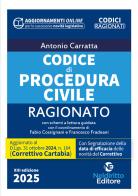 Codice ragionato di procedura civile 2025 aggiornato al Decreto Correttivo Cartabia di Antonio Carratta edito da Neldiritto Editore
