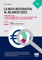 La nota integrativa al bilancio di Andrea Sergiacomo edito da Maggioli Editore