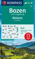 Cartina escursionistica n. 154. Bolzano e dintorni 1:25.000. Con App edito da Kompass