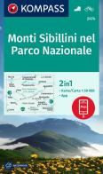 Carta escursionistica n. 2474 Monti Sibillini nel Parco Nazionale 1:50.000. Con App edito da Kompass