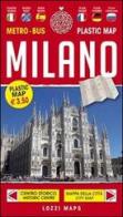 Milano plastic map. Ediz. multilingue edito da Lozzi Publishing