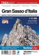 Gran Sasso d'Italia. Carta dei sentieri 1:15.000 edito da Technopress