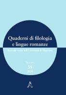 Quaderni di filologia e lingue romanze. Ricerche svolte nell'Università di Macerata (2020) (2020) vol.35 edito da Aracne