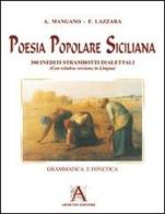 Poesia popolare siciliana di Antonino Mangano, Francesco Lazzara edito da Armenio
