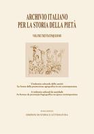 Archivio italiano per la storia della pietà vol.35 edito da Storia e Letteratura