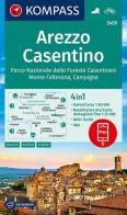 Carta escursionistica n. 2459. Arezzo, Casentino, Parco Nazionale delle Foreste Casentinesi, Monte Falterona, Campigna edito da Kompass
