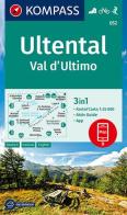 Carta escursionistica n. 052. Val d'Ultimo-Ultental 1:25.000. Ediz. italiana, inglese, francese e tedesca edito da Kompass