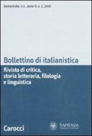 Bollettino di italianistica. Rivista di critica, storia letteraria, filologia e linguistica (2008) vol.1 edito da Carocci