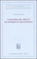 La dottrina del diritto nel pensiero di Carlo Esposito di Franco Modugno edito da Giappichelli