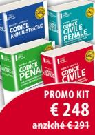 Kit 4 codici magistratura 2016 (Civile, penale, amministratico, civile+penale). Concorso magistratura. Con aggiornamento online di Roberto Garofoli edito da Neldiritto Editore