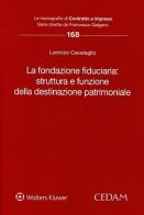 La fondazione fiduciaria: struttura e funzione della destinazione patrimoniale di Lorenzo Cavalaglio edito da CEDAM