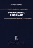 L' ordinamento giudiziario di Metello Scaparone edito da Giappichelli