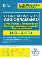 Codice normativo di aggiornamento. Civile, penale e amministrativo. Normativa sostanziale, processuale e leggi complementari. Luglio 2024 edito da Neldiritto Editore