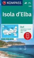 Cartina escursionistica Isola d'Elba edito da Kompass