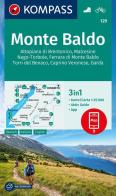 Cartina escursionistica n. 129. Monte Baldo. Con App edito da Kompass