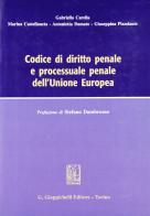 Codice di diritto penale e processuale penale dell'Unione Europea edito da Giappichelli