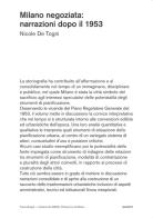 Milano negoziata: narrazioni dopo il 1953 di Nicole De Togni edito da Franco Angeli