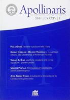 Apollinaris (2011) vol.1 edito da Lateran University Press