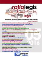 Ratio Legis (2016) vol.5 edito da Primiceri Editore