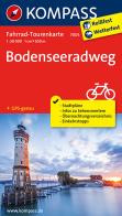 Carta cicloturistica tour n. 7005. Bodenseeradweg edito da Kompass