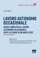 Lavoro autonomo occasionale di Paolo Ballanti edito da Maggioli Editore