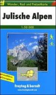 Alpi Giulie 1:50.000. Carta turistica per ciclisti ed escursionisti. Ediz. italiana e tedesca edito da Freytag & Berndt