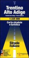 Trentino Alto Adige 1:225.000 edito da Touring Il Viaggiatore